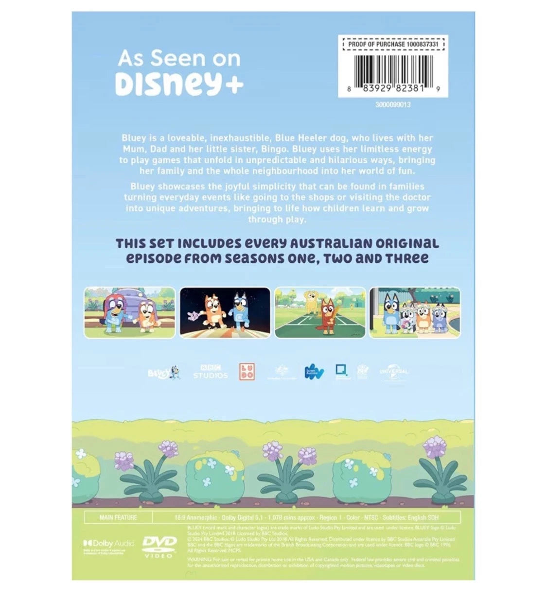 BLUEY - Seasons 1–3 [DVD]