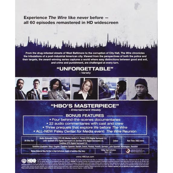 THE WIRE - Seasons 1–5 [Blu-ray]
